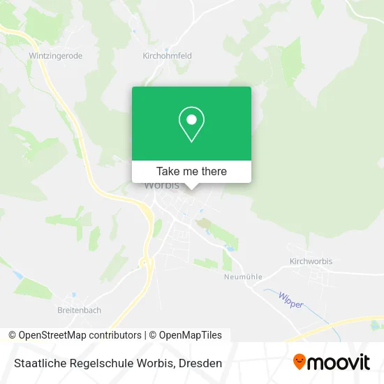 Карта Staatliche Regelschule Worbis