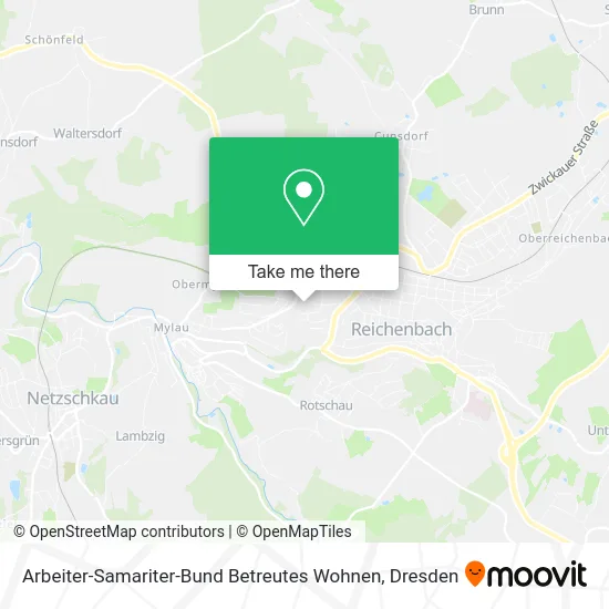 Карта Arbeiter-Samariter-Bund Betreutes Wohnen