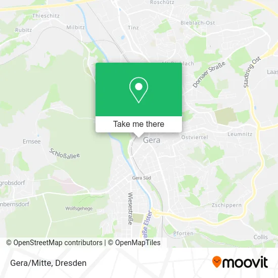 Карта Gera/Mitte