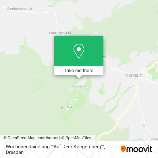 Карта Wochenendsiedlung ""Auf Dem Kriegersberg""