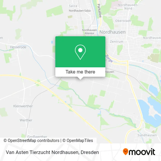 Карта Van Asten Tierzucht Nordhausen