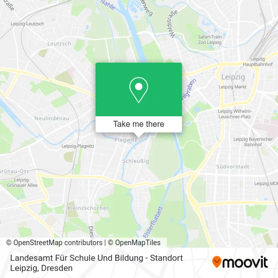 Карта Landesamt Für Schule Und Bildung - Standort Leipzig