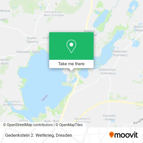 Gedenkstein 2. Weltkrieg map