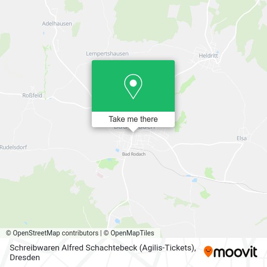 Карта Schreibwaren Alfred Schachtebeck (Agilis-Tickets)
