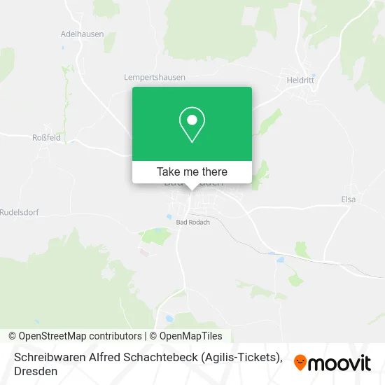 Карта Schreibwaren Alfred Schachtebeck (Agilis-Tickets)