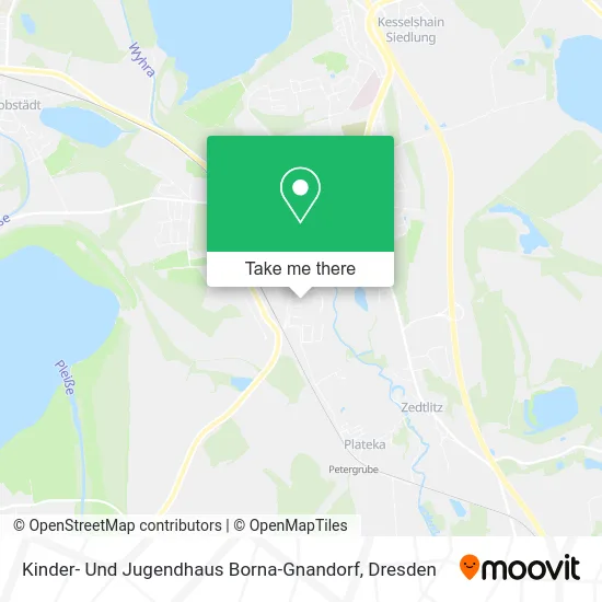 Карта Kinder- Und Jugendhaus Borna-Gnandorf