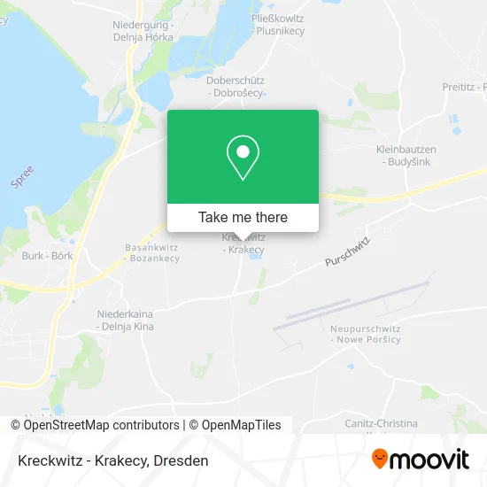 Карта Kreckwitz - Krakecy