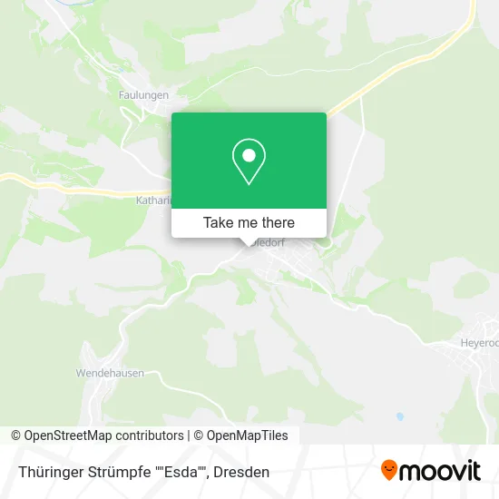 Карта Thüringer Strümpfe ""Esda""