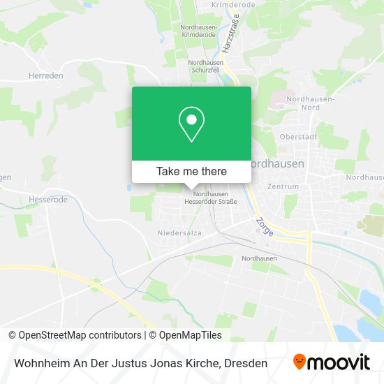 Карта Wohnheim An Der Justus Jonas Kirche