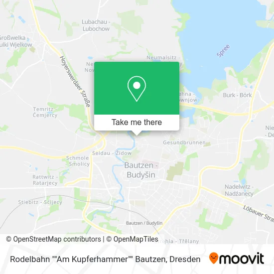 Карта Rodelbahn ""Am Kupferhammer"" Bautzen