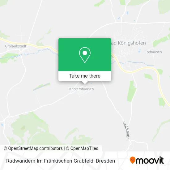 Карта Radwandern Im Fränkischen Grabfeld