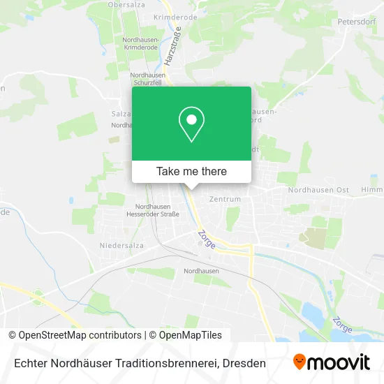 Карта Echter Nordhäuser Traditionsbrennerei