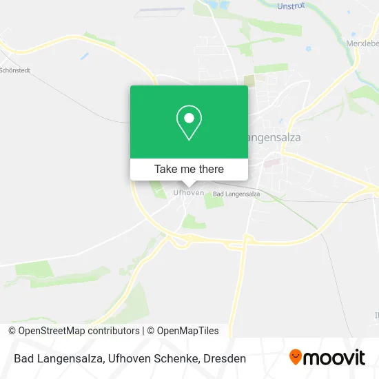Карта Bad Langensalza, Ufhoven Schenke