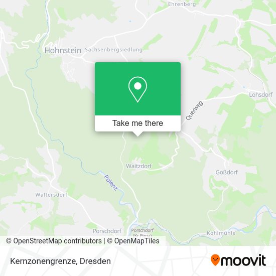 Карта Kernzonengrenze