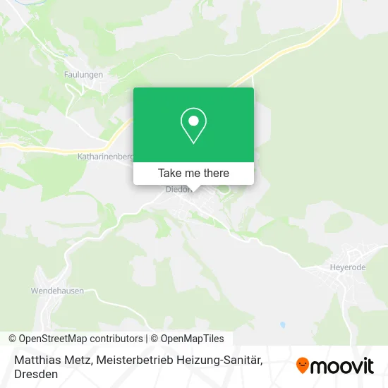 Карта Matthias Metz, Meisterbetrieb Heizung-Sanitär