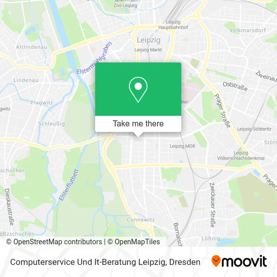 Карта Computerservice Und It-Beratung Leipzig