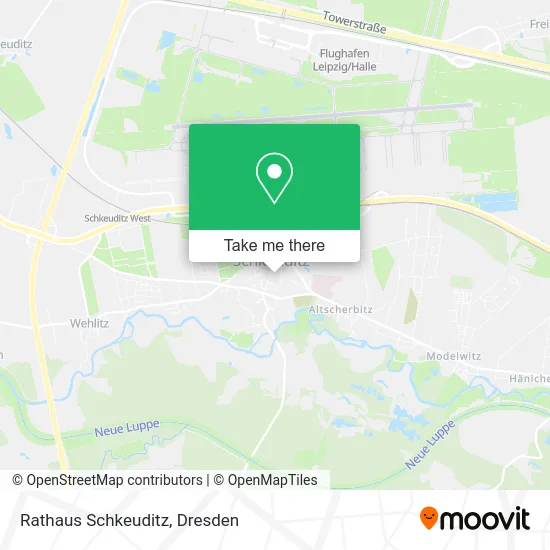 Rathaus Schkeuditz map