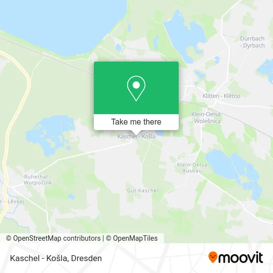 Карта Kaschel - Košla