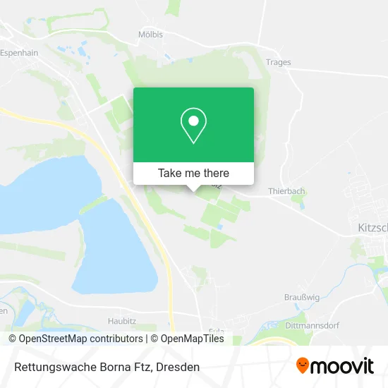Карта Rettungswache Borna Ftz