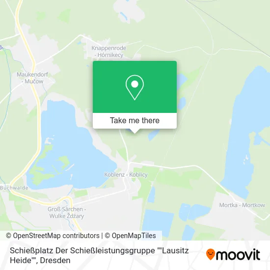 Карта Schießplatz Der Schießleistungsgruppe ""Lausitz Heide""