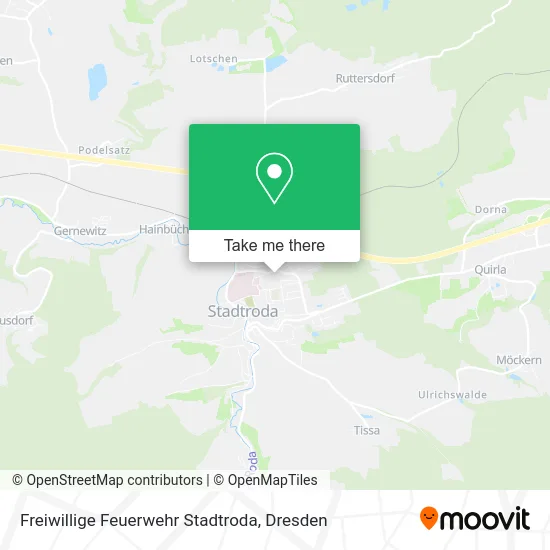 Карта Freiwillige Feuerwehr Stadtroda