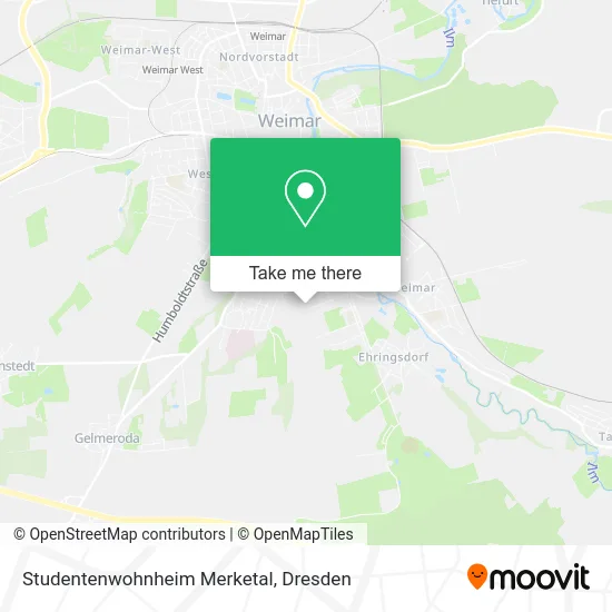 Карта Studentenwohnheim Merketal