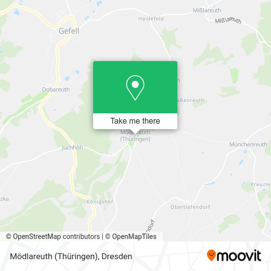 Карта Mödlareuth (Thüringen)
