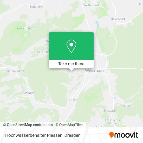 Карта Hochwasserbehälter Plessen