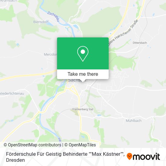 Карта Förderschule Für Geistig Behinderte ""Max Kästner""