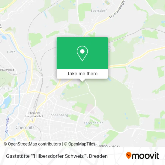 Карта Gaststätte ""Hilbersdorfer Schweiz""
