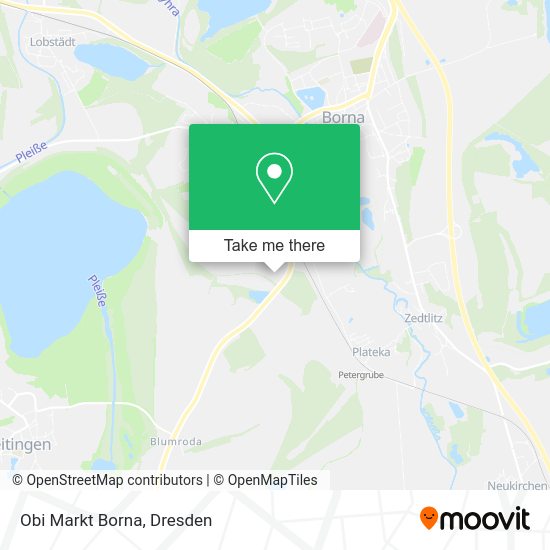 Карта Obi Markt Borna