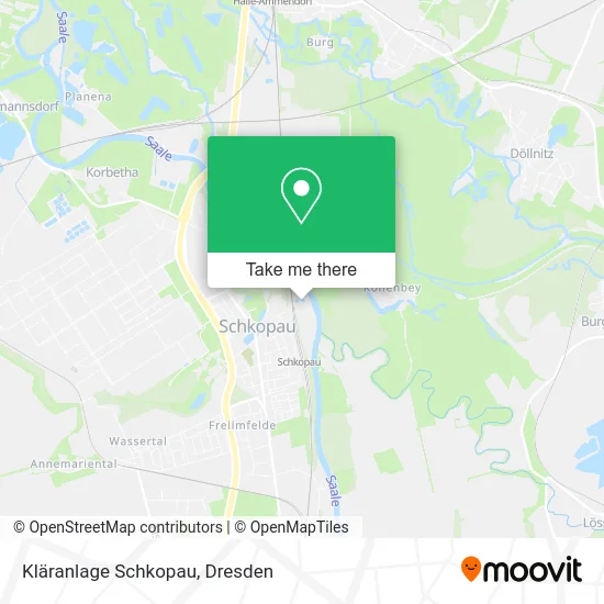 Карта Kläranlage Schkopau
