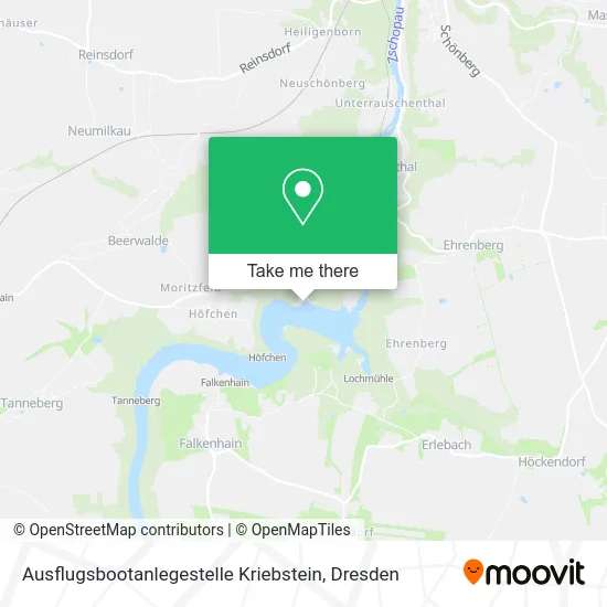 Карта Ausflugsbootanlegestelle Kriebstein