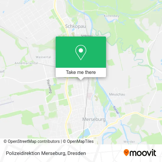 Карта Polizeidirektion Merseburg