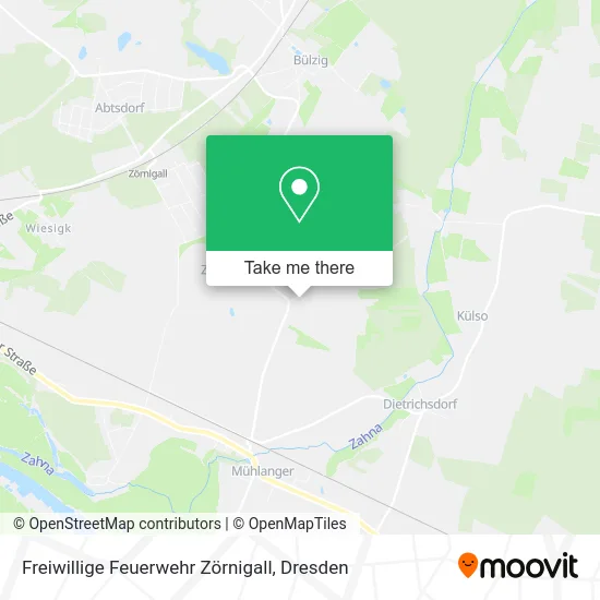 Карта Freiwillige Feuerwehr Zörnigall