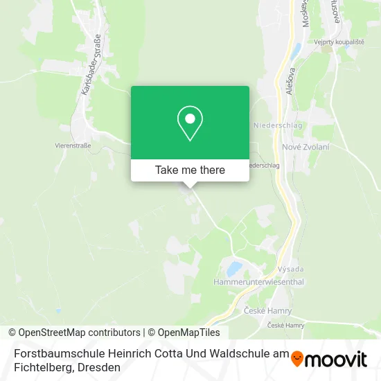 Карта Forstbaumschule Heinrich Cotta Und Waldschule am Fichtelberg