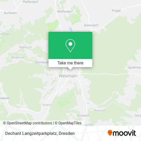 Карта Dechant Langzeitparkplatz