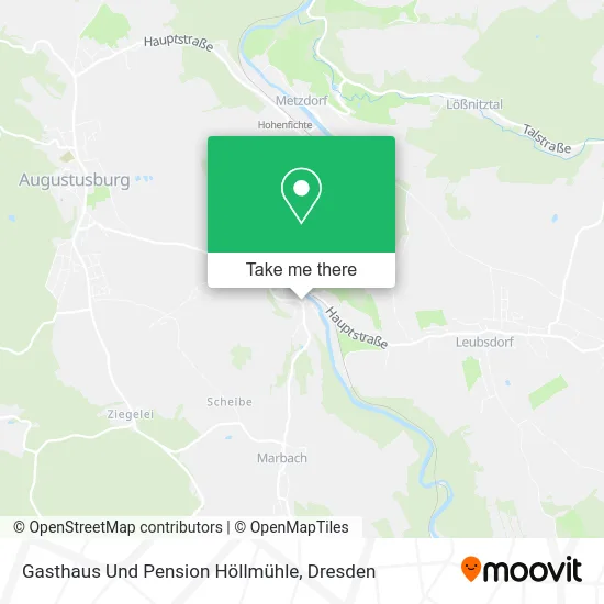 Карта Gasthaus Und Pension Höllmühle