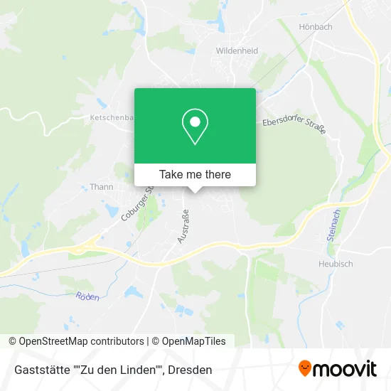 Карта Gaststätte ""Zu den Linden""