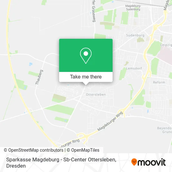 Карта Sparkasse Magdeburg - Sb-Center Ottersleben