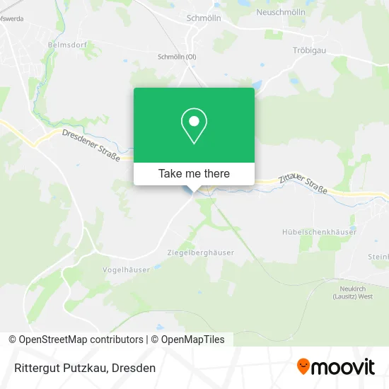 Rittergut Putzkau map