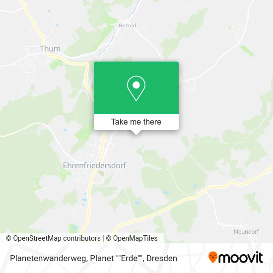 Карта Planetenwanderweg, Planet ""Erde""