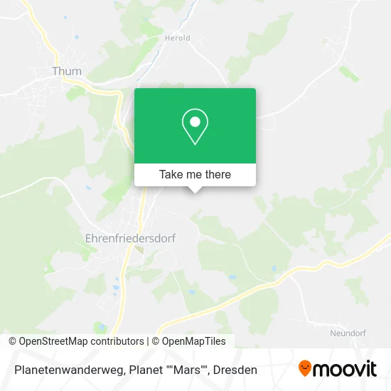 Карта Planetenwanderweg, Planet ""Mars""