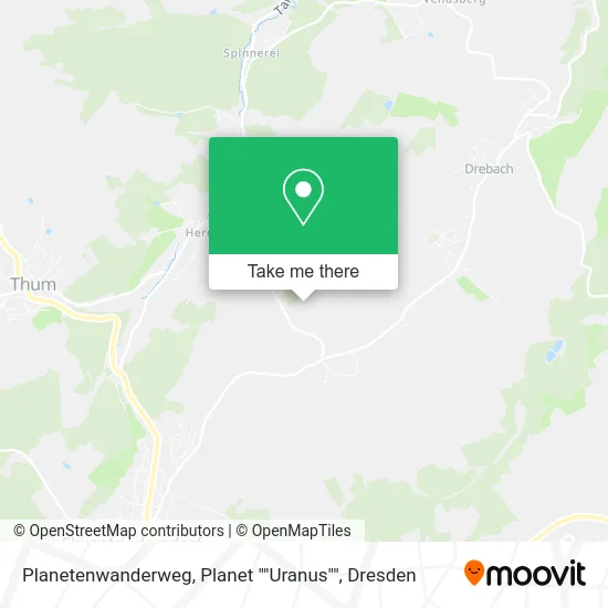 Карта Planetenwanderweg, Planet ""Uranus""