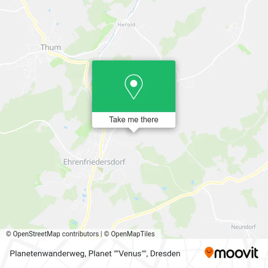 Карта Planetenwanderweg, Planet ""Venus""