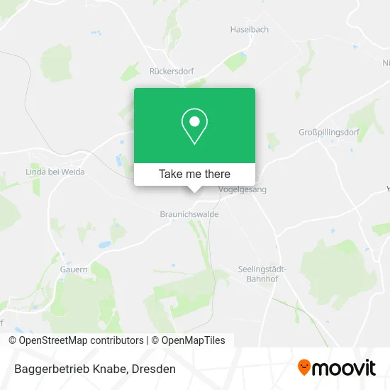 Карта Baggerbetrieb Knabe