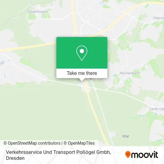 Карта Verkehrsservice Und Transport Poßögel Gmbh