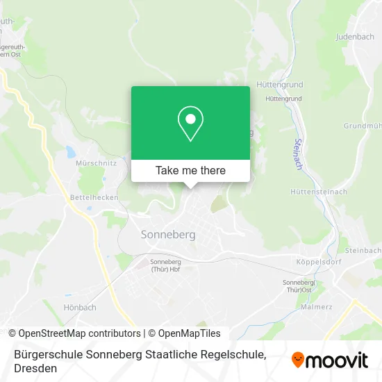 Карта Bürgerschule Sonneberg Staatliche Regelschule