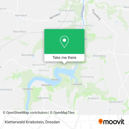 Карта Kletterwald Kriebstein
