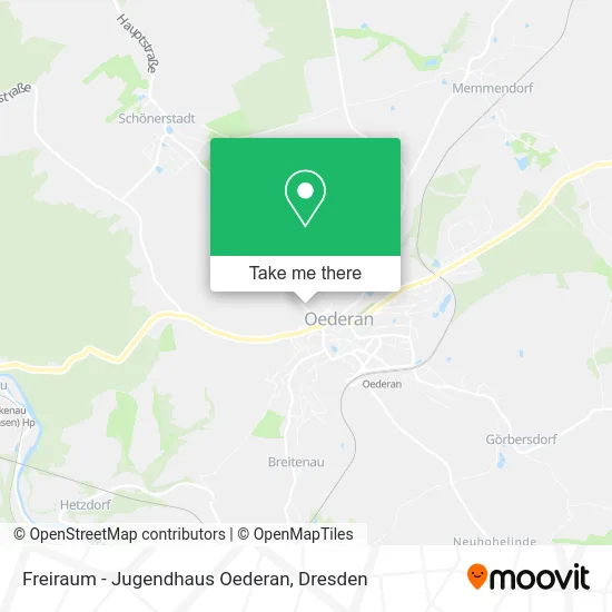 Карта Freiraum - Jugendhaus Oederan